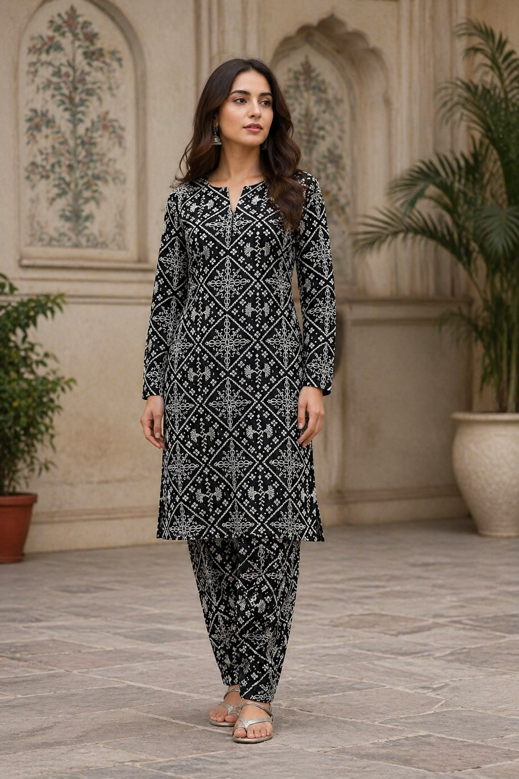 2PC Camric Cotton Suit – Imported Thailand (Unstitched)