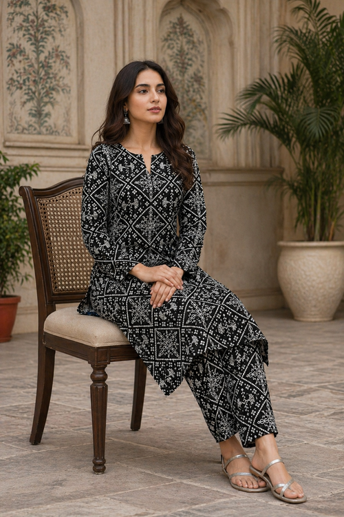 2PC Camric Cotton Suit – Imported Thailand (Unstitched)