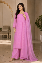 Edenrobe Premium Embroidered 3 Piece