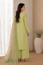 Edenrobe Premium Embroidered 3 Piece