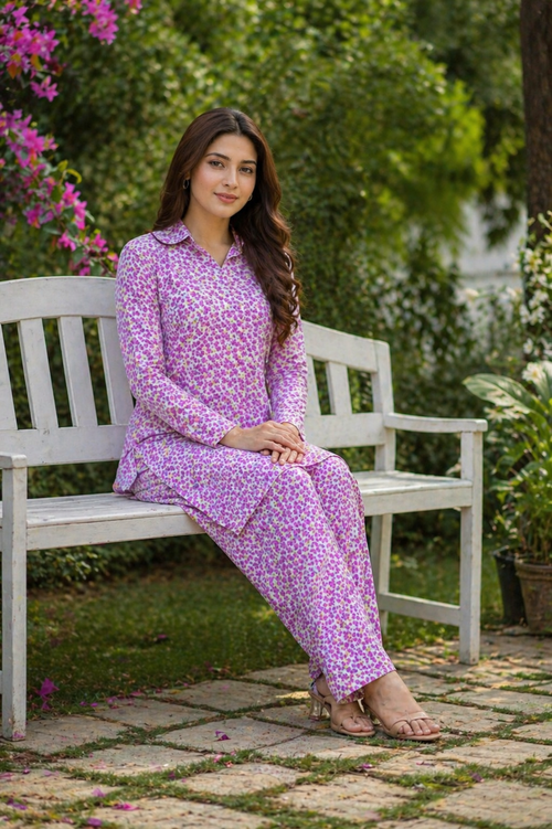 2PC Camric Cotton Suit – Imported Thailand (Unstitched)