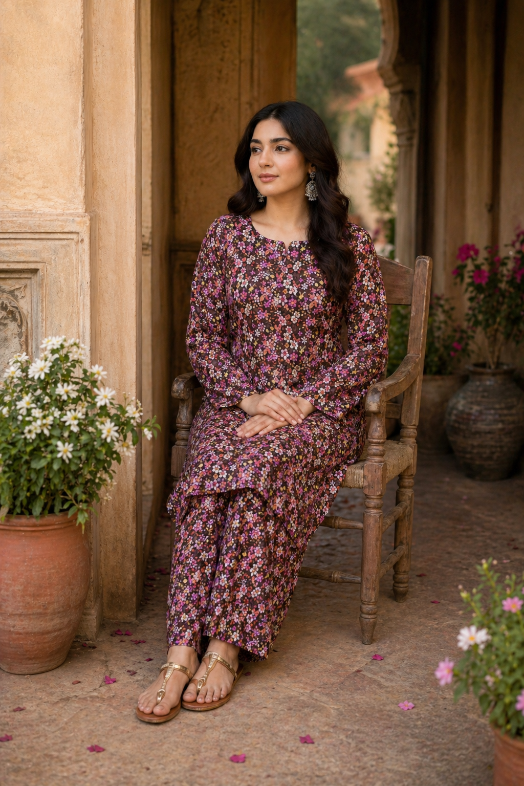 2PC Camric Cotton Suit – Imported Thailand (Unstitched)