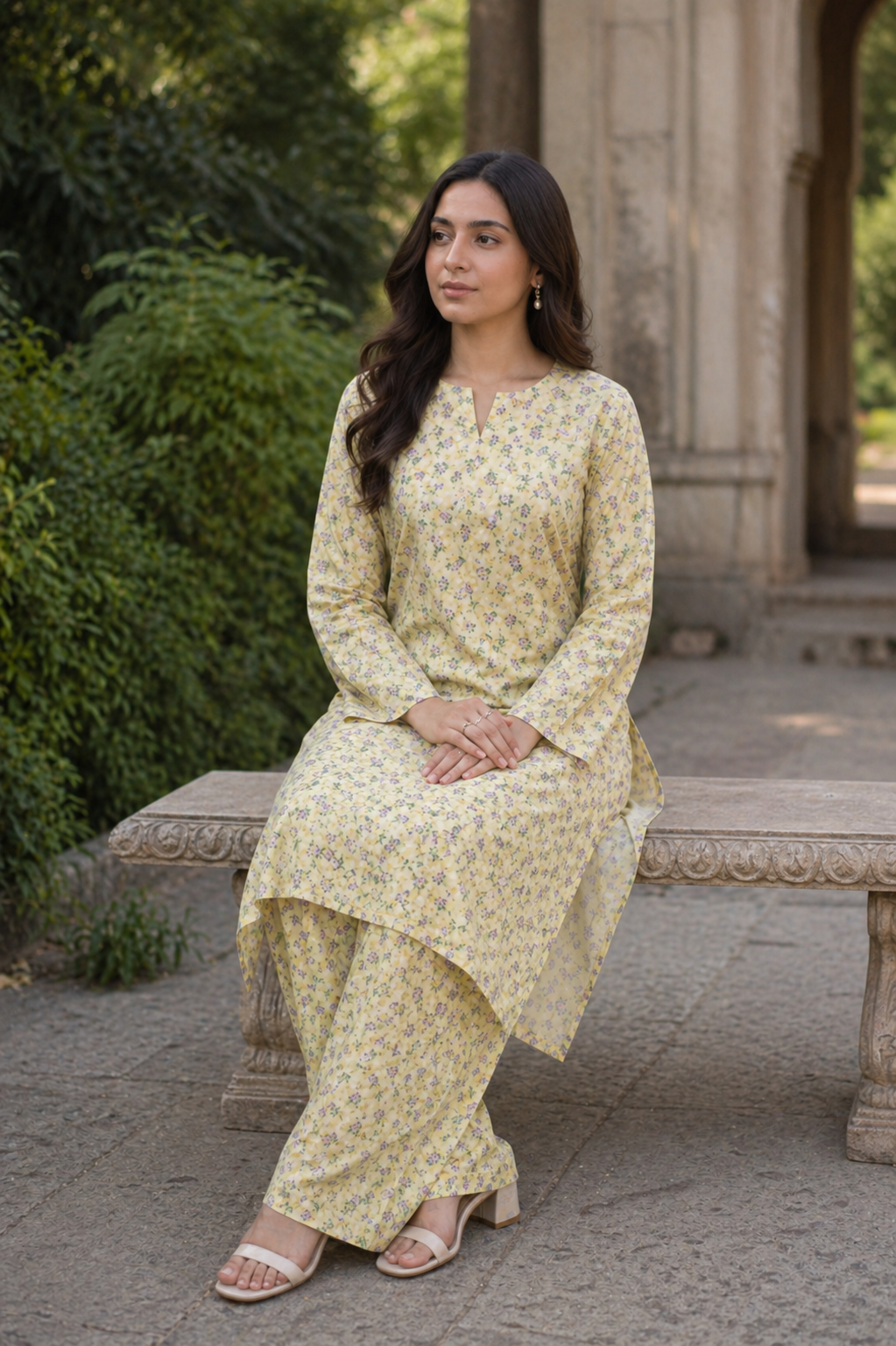 2PC Camric Cotton Suit – Imported Thailand (Unstitched)