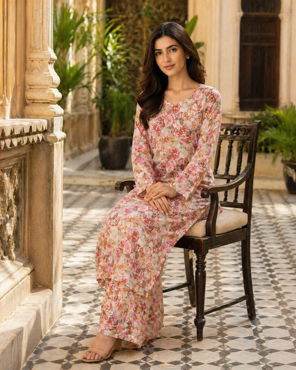 2PC Camric Cotton Suit – Imported Thailand (Unstitched)