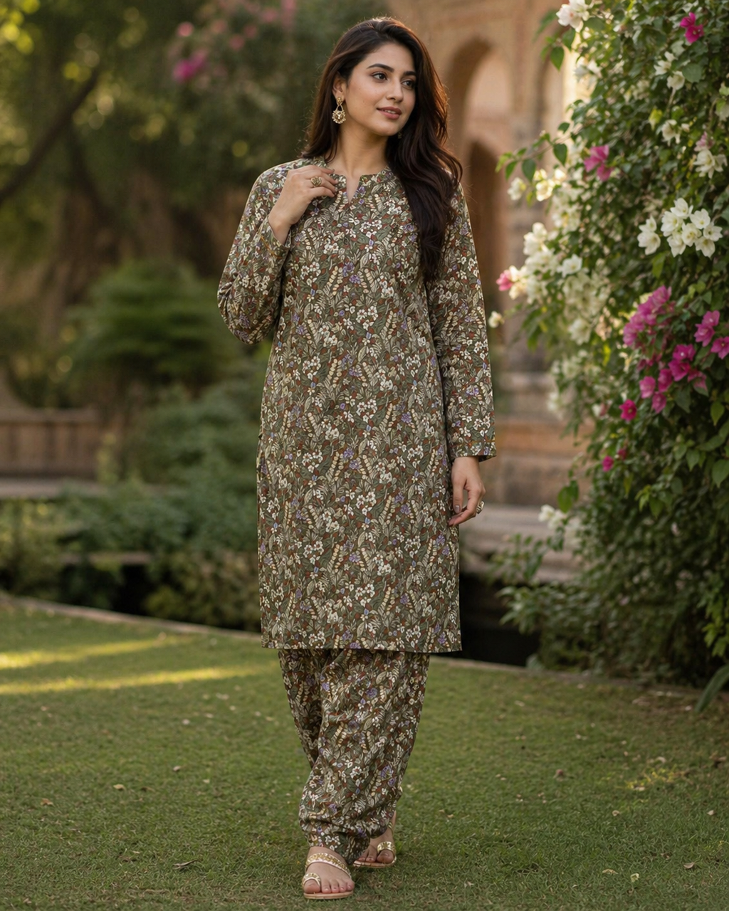 2PC Camric Cotton Suit – Imported Thailand (Unstitched)