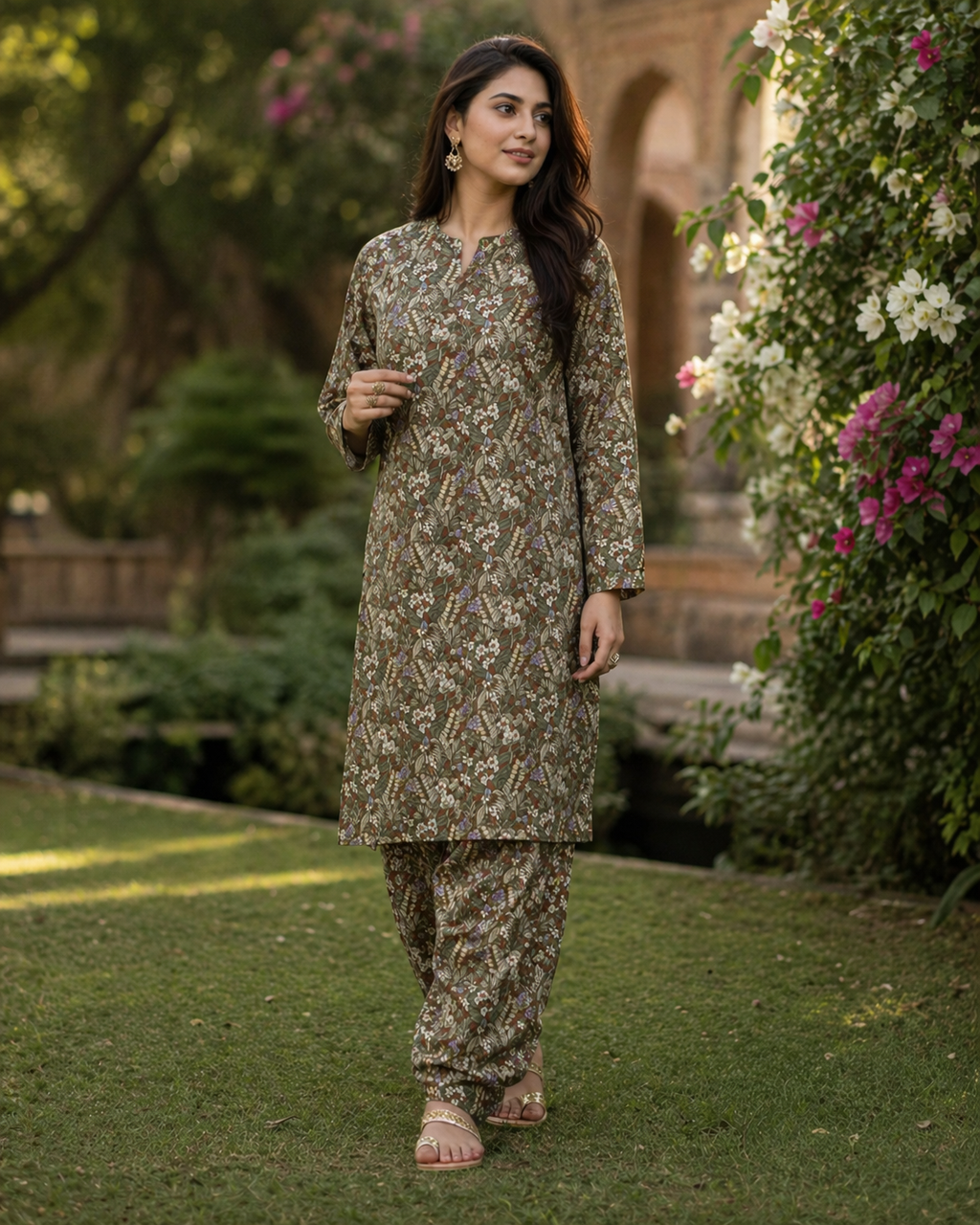 2PC Camric Cotton Suit – Imported Thailand (Unstitched)