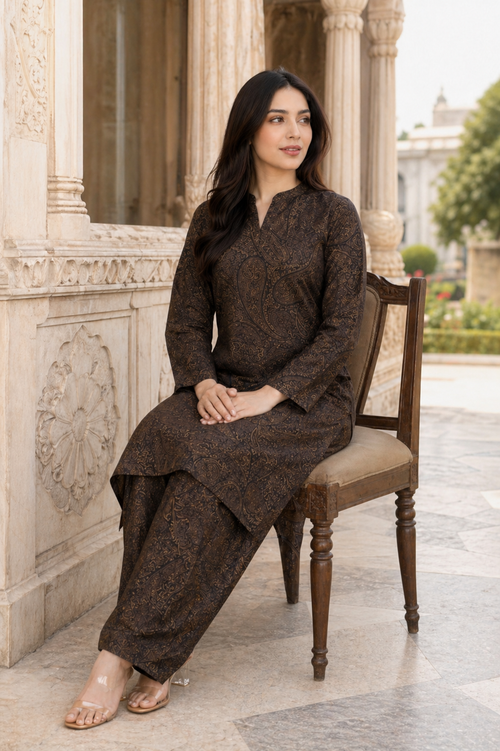 2PC Ethnc Lawn Suit – Imported  (Unstitched)