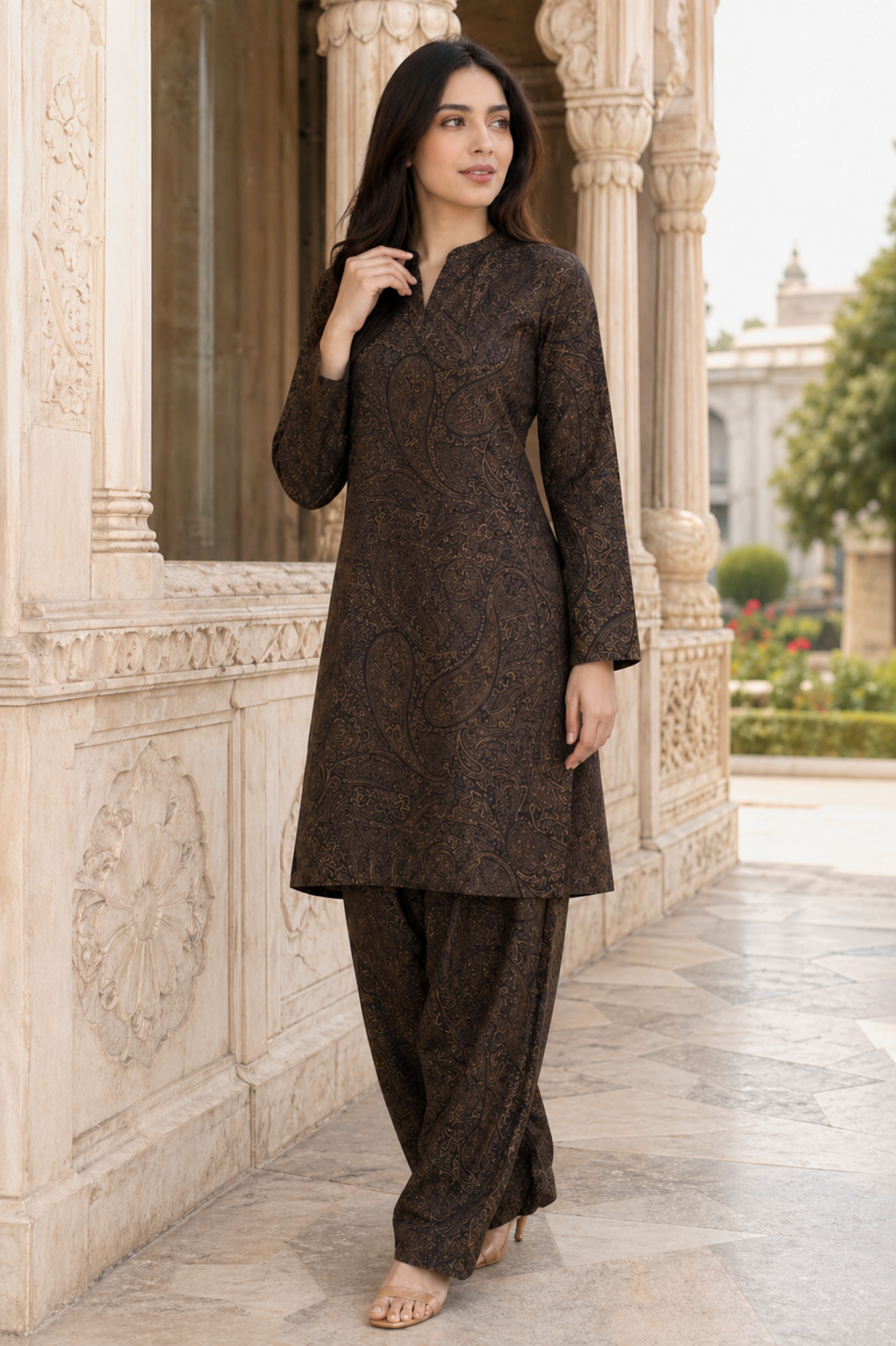 2PC Ethnc Lawn Suit – Imported  (Unstitched)