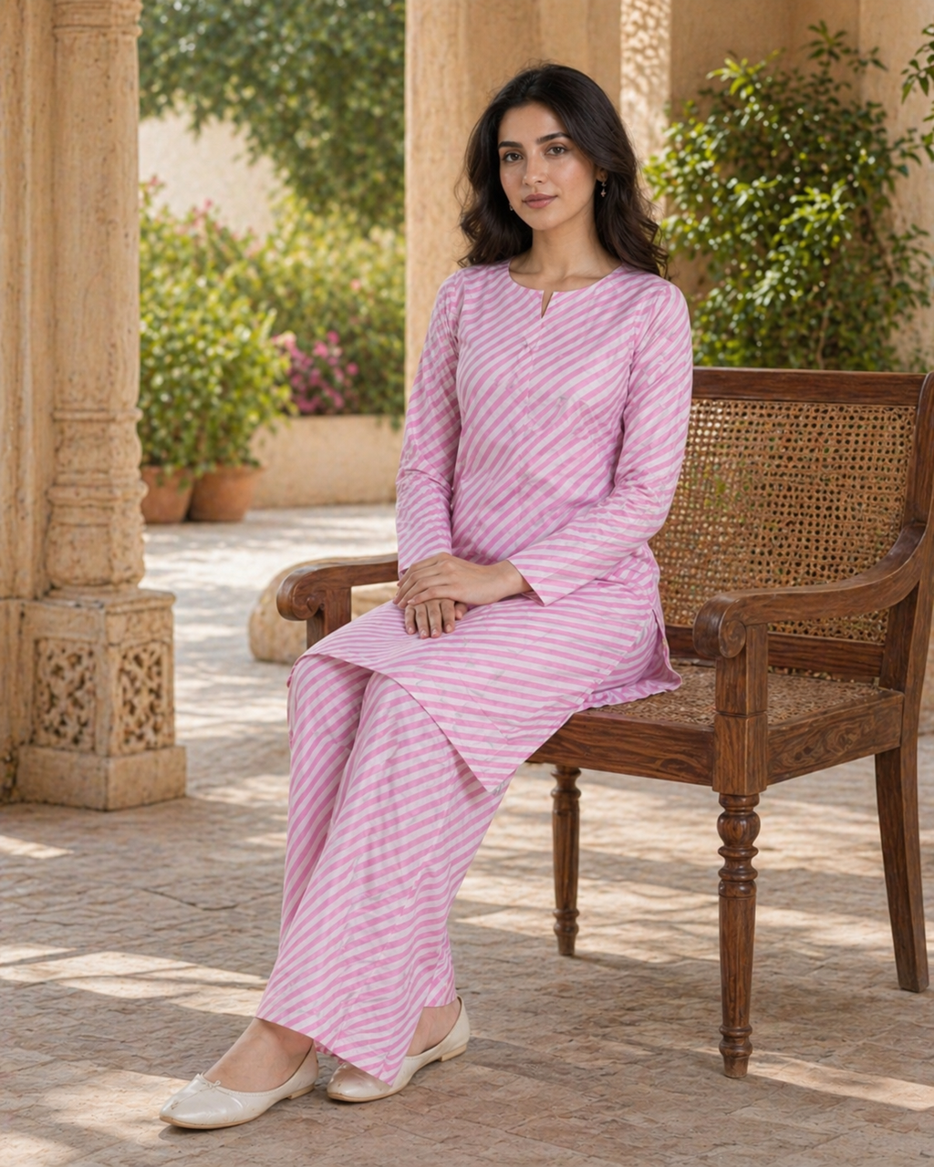 2PC ETHNC Lawn Suit – Imported(Unstitched)