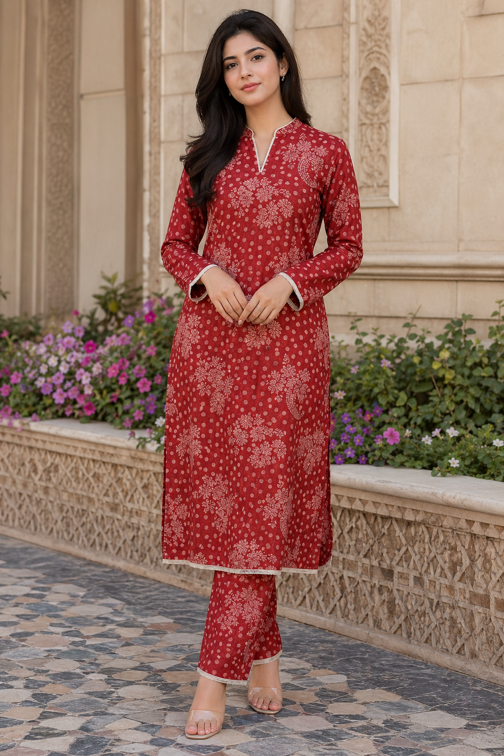2PC Camric Cotton Suit – Imported Thailand (Unstitched)