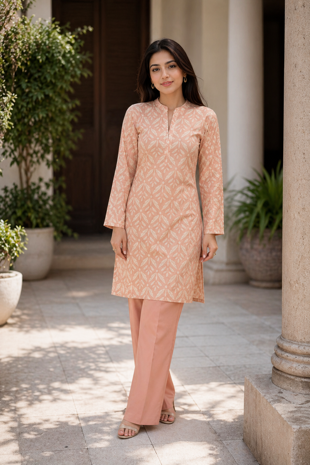 2PC ETHNC Lawn Suit – Imported(Unstitched)