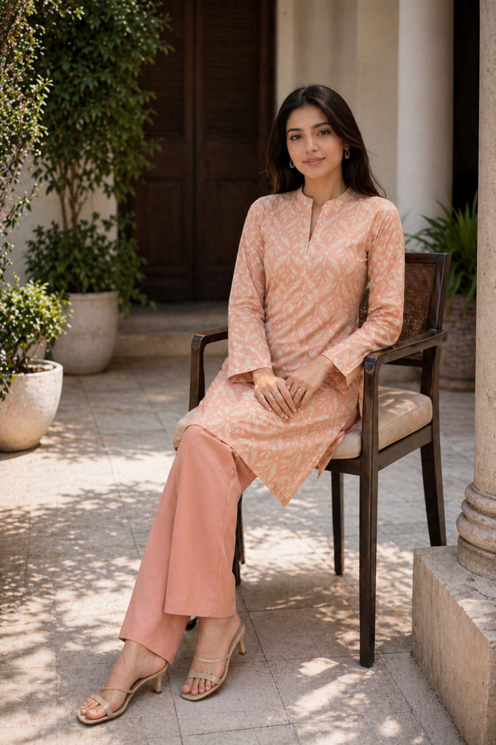 2PC ETHNC Lawn Suit – Imported(Unstitched)