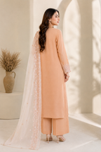 Edenrobe Premium Embroidered 3 Piece