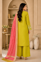 Edenrobe Premium Embroidered 3 Piece