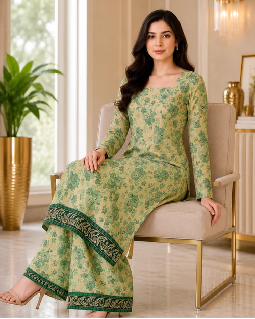 2 Piece suit Printed Border