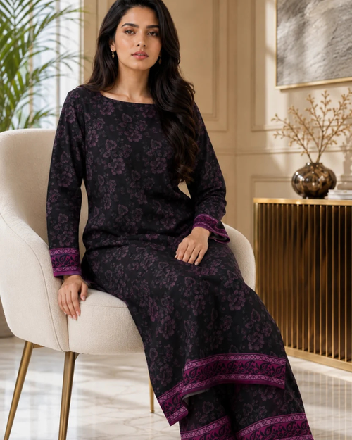 2 Piece suit Printed Border