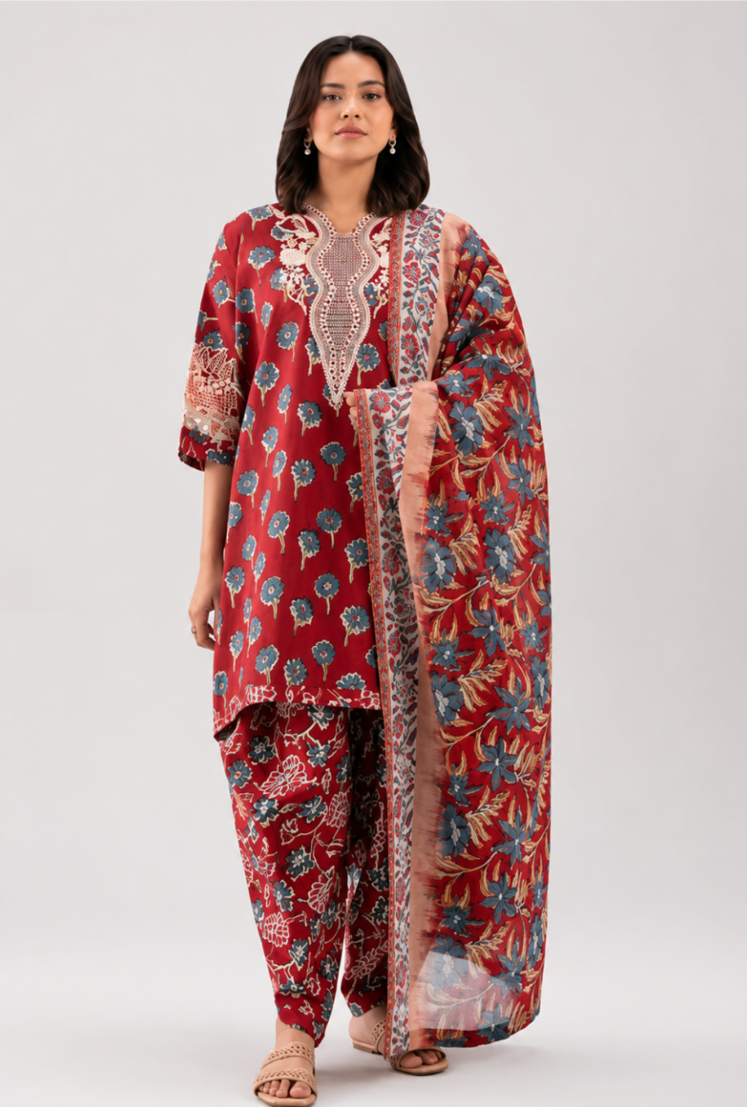 Nishat Digital Printed Lawn 3piece Collection