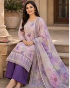 Printed Lawn Unstitched 3 Piece Suit