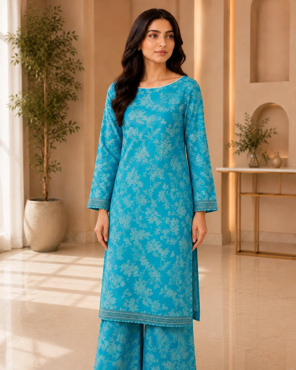 2 Piece suit Printed Border