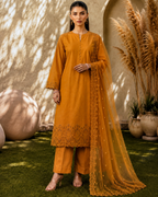 3-Piece Embroidered Lawn Suit