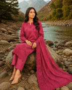 3-Piece Embroidered Lawn Suit