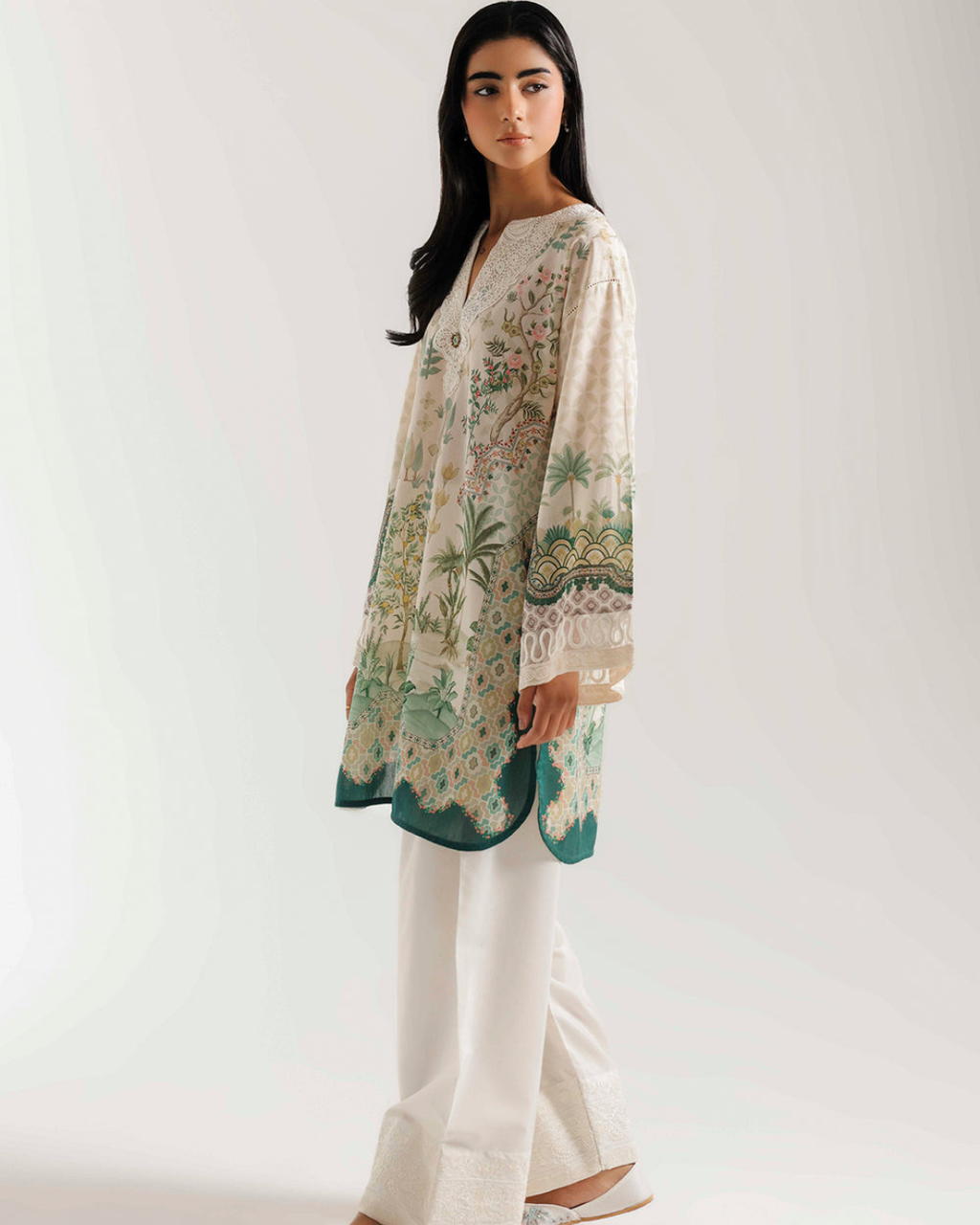 ETHNC PRINTED 3-PIECE SUIT