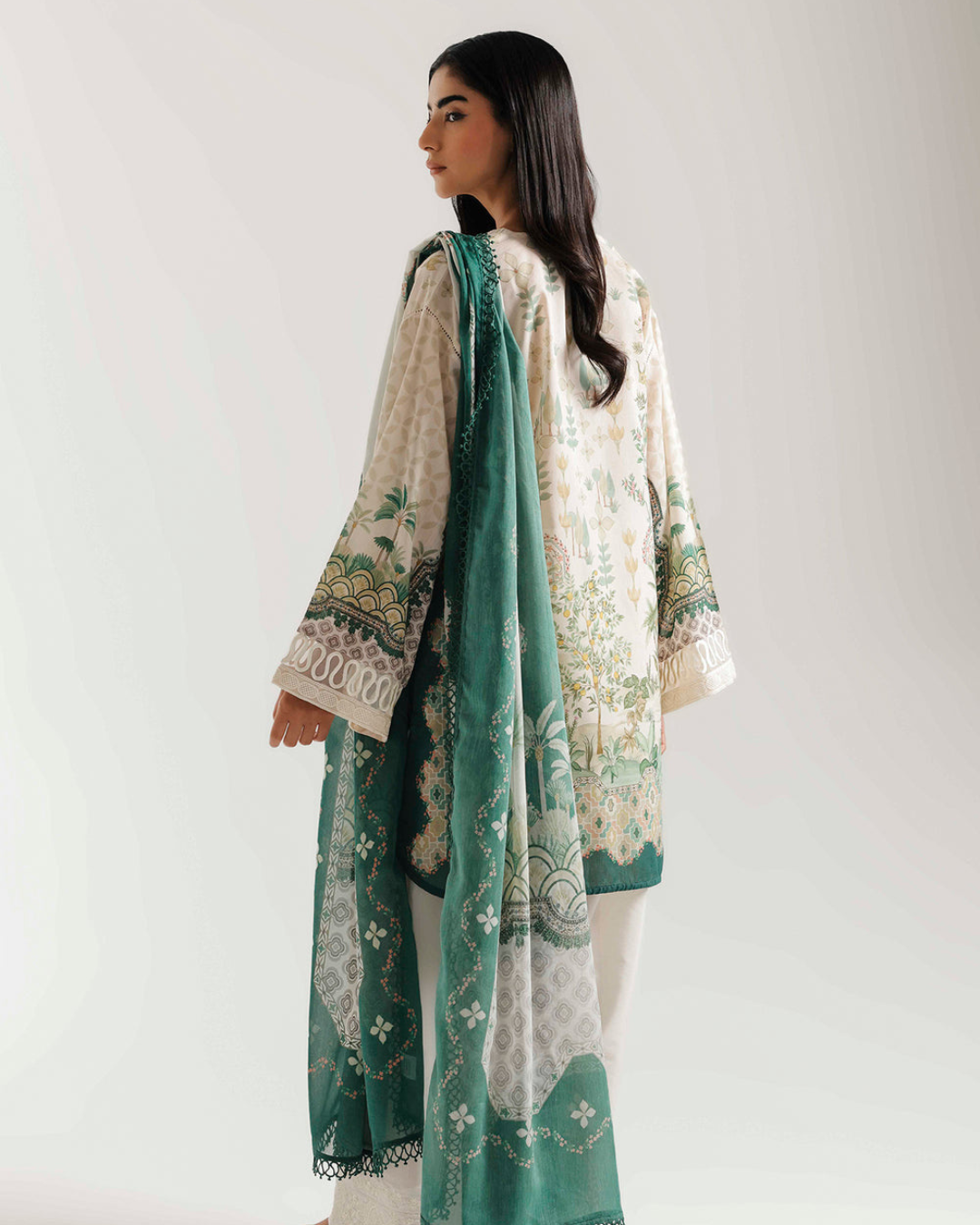 ETHNC PRINTED 3-PIECE SUIT