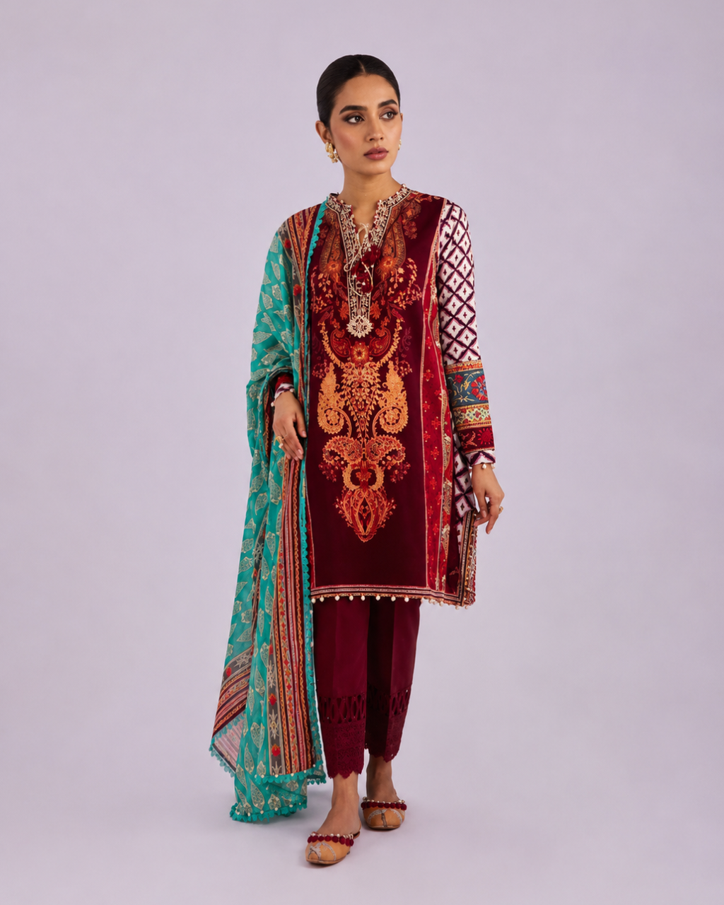3- Piece Digital Printed Lawn Suit