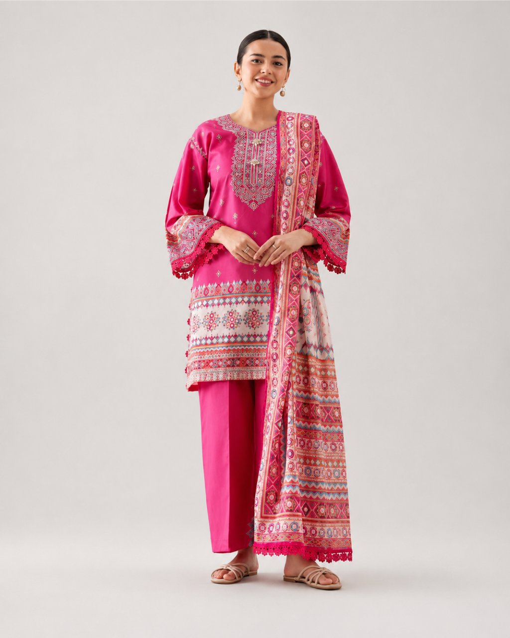 Nishat Digital Printed Lawn 3piece Collection