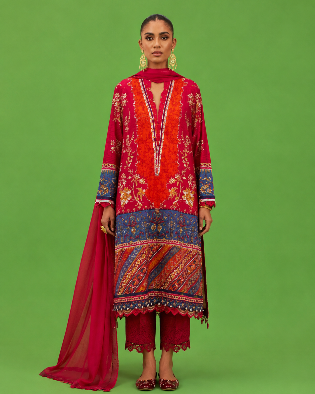 3- Piece Digital Printed Lawn Suit
