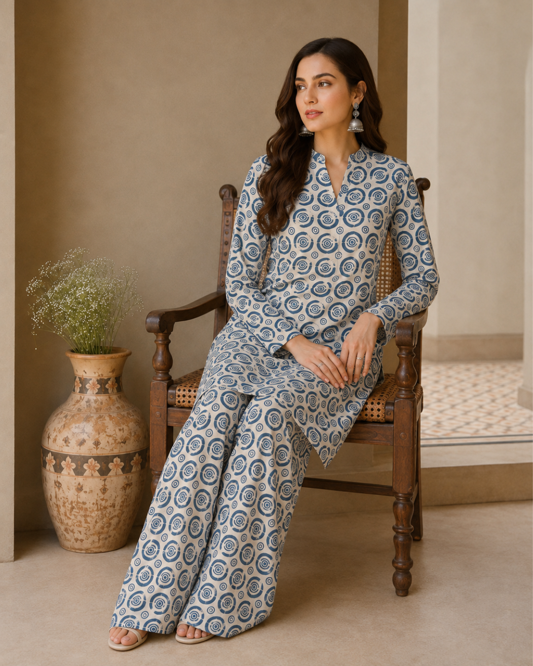 ETHNC 2-PIECE PRINTED