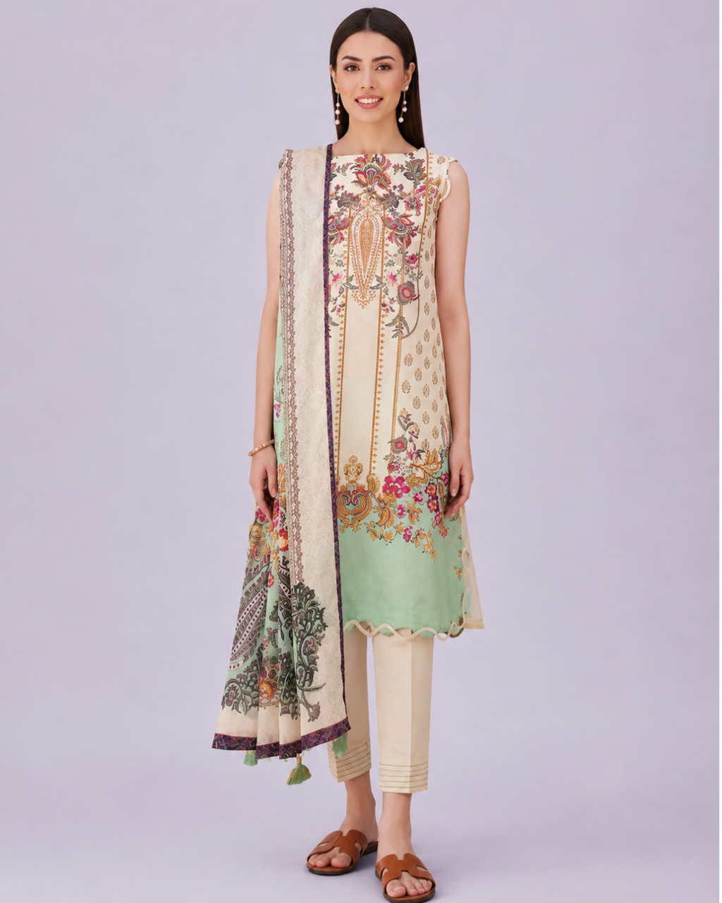 3- Piece Digital Printed Lawn Suit