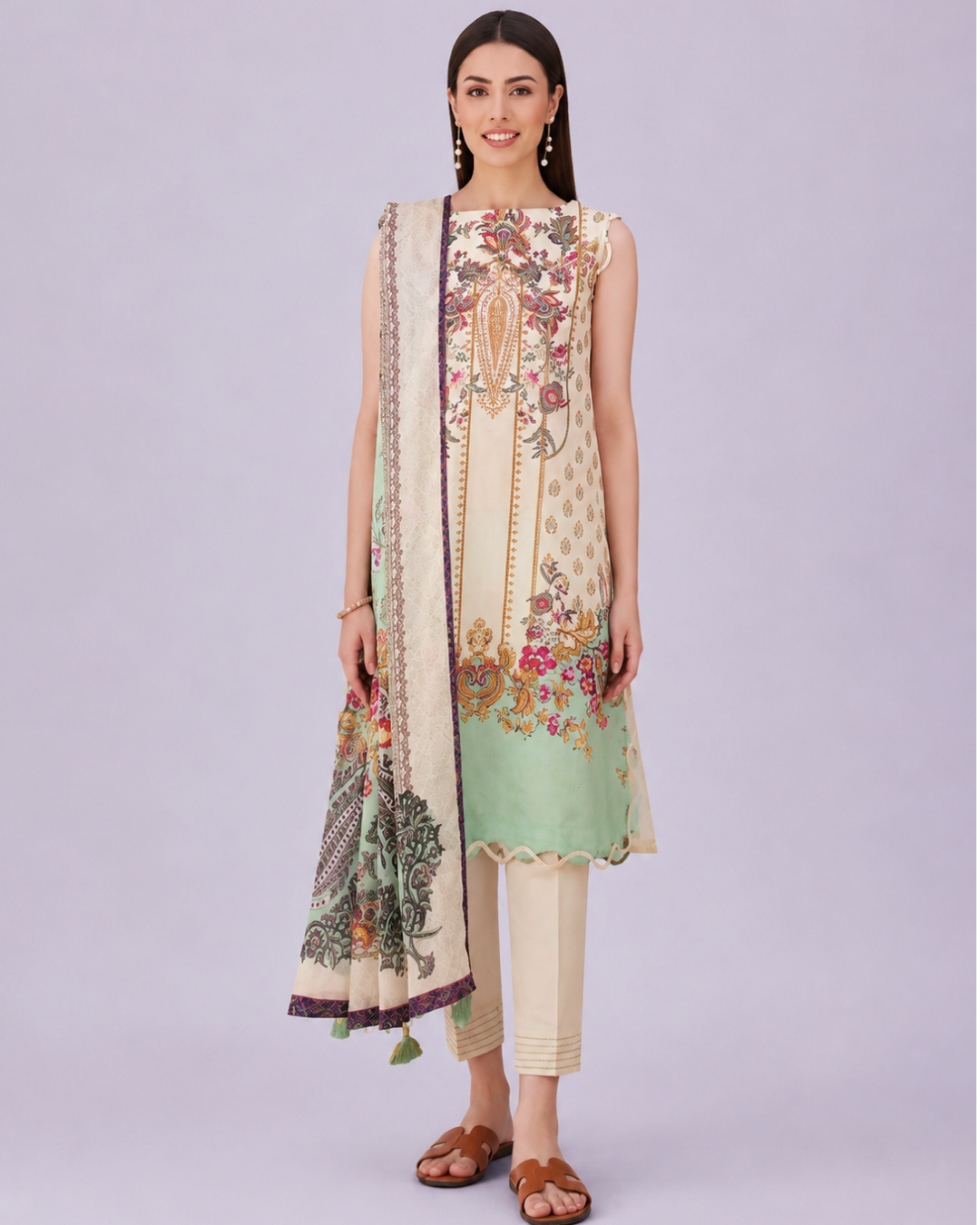 3- Piece Digital Printed Lawn Suit