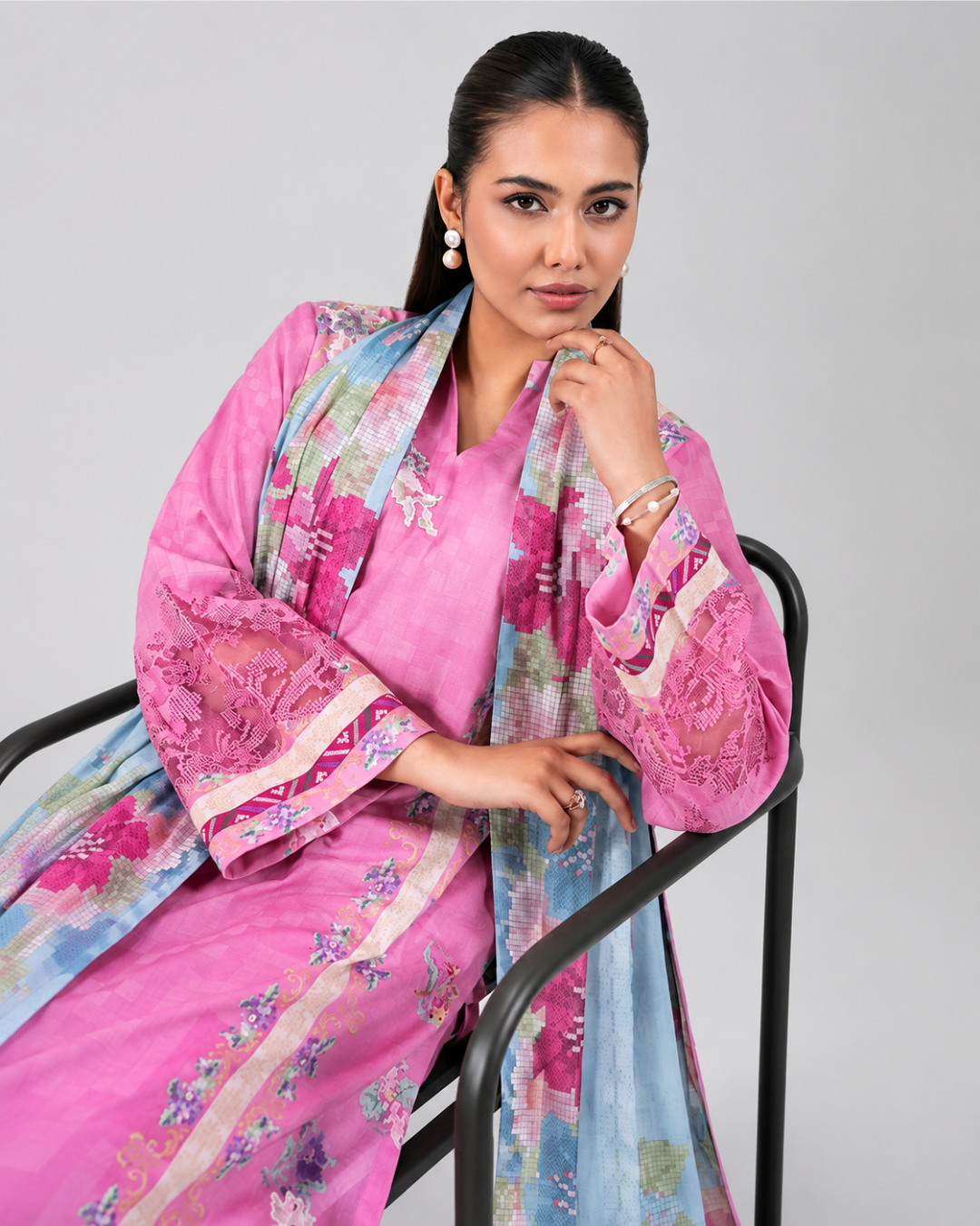 Nishat Digital Printed Lawn 3piece  Collection