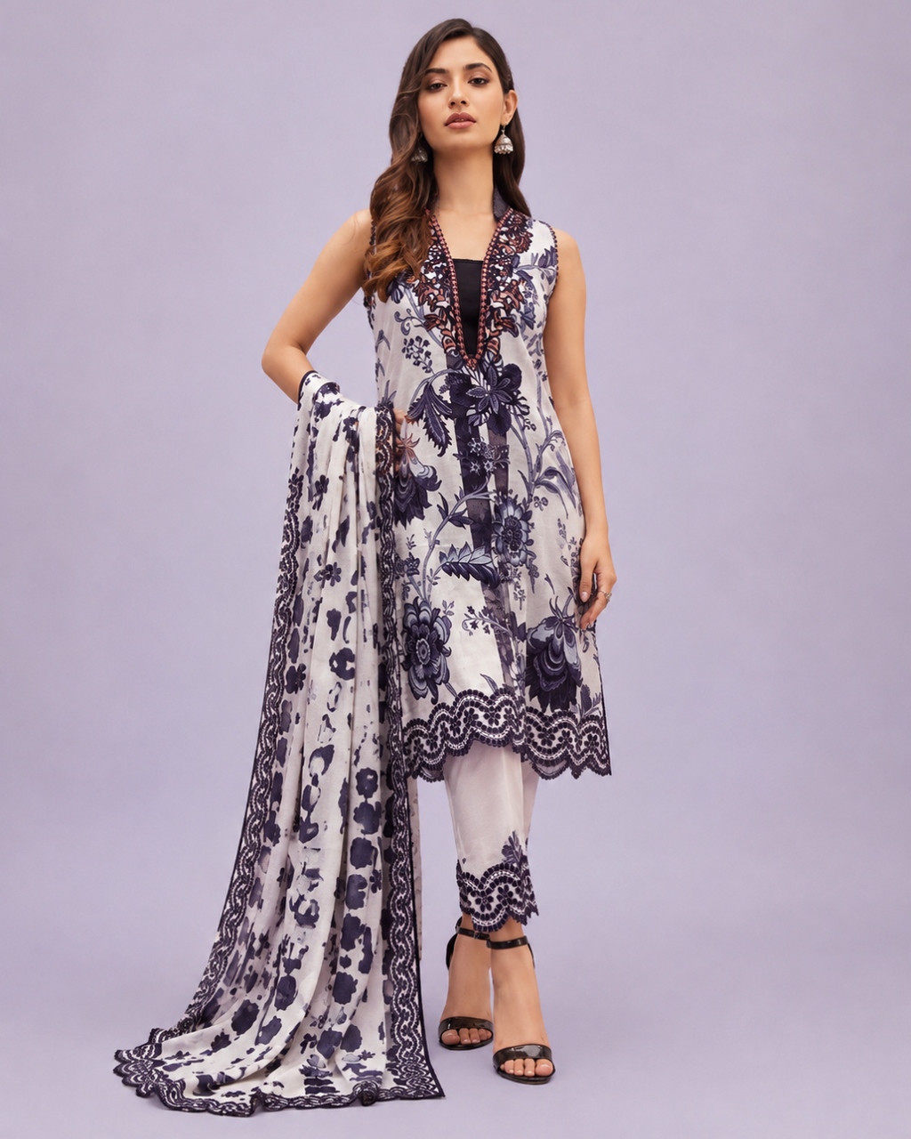 3- Piece Digital Printed Lawn Suit