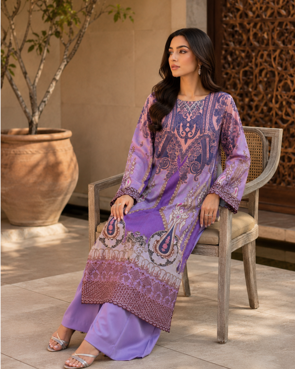Bareeze Premium Embroidered 2pc Suit