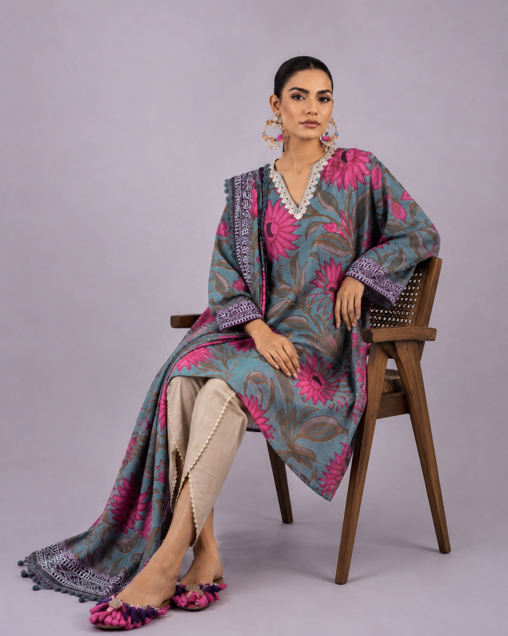 3- Piece Digital Printed Lawn Suit