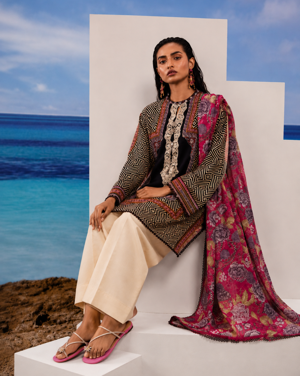 3- Piece Digital Printed Lawn Suit