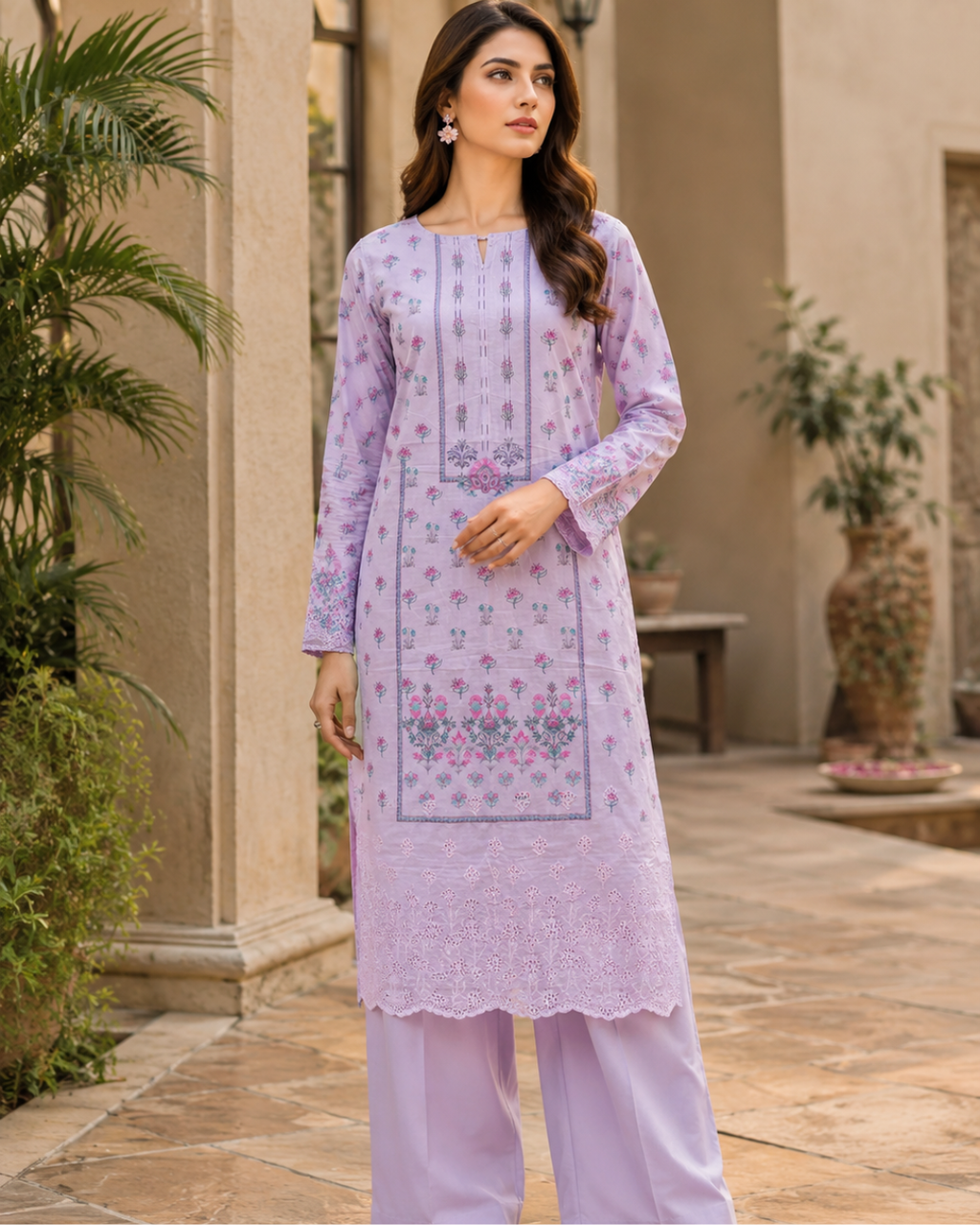 Bareeze Premium Embroidered 2pc Suit