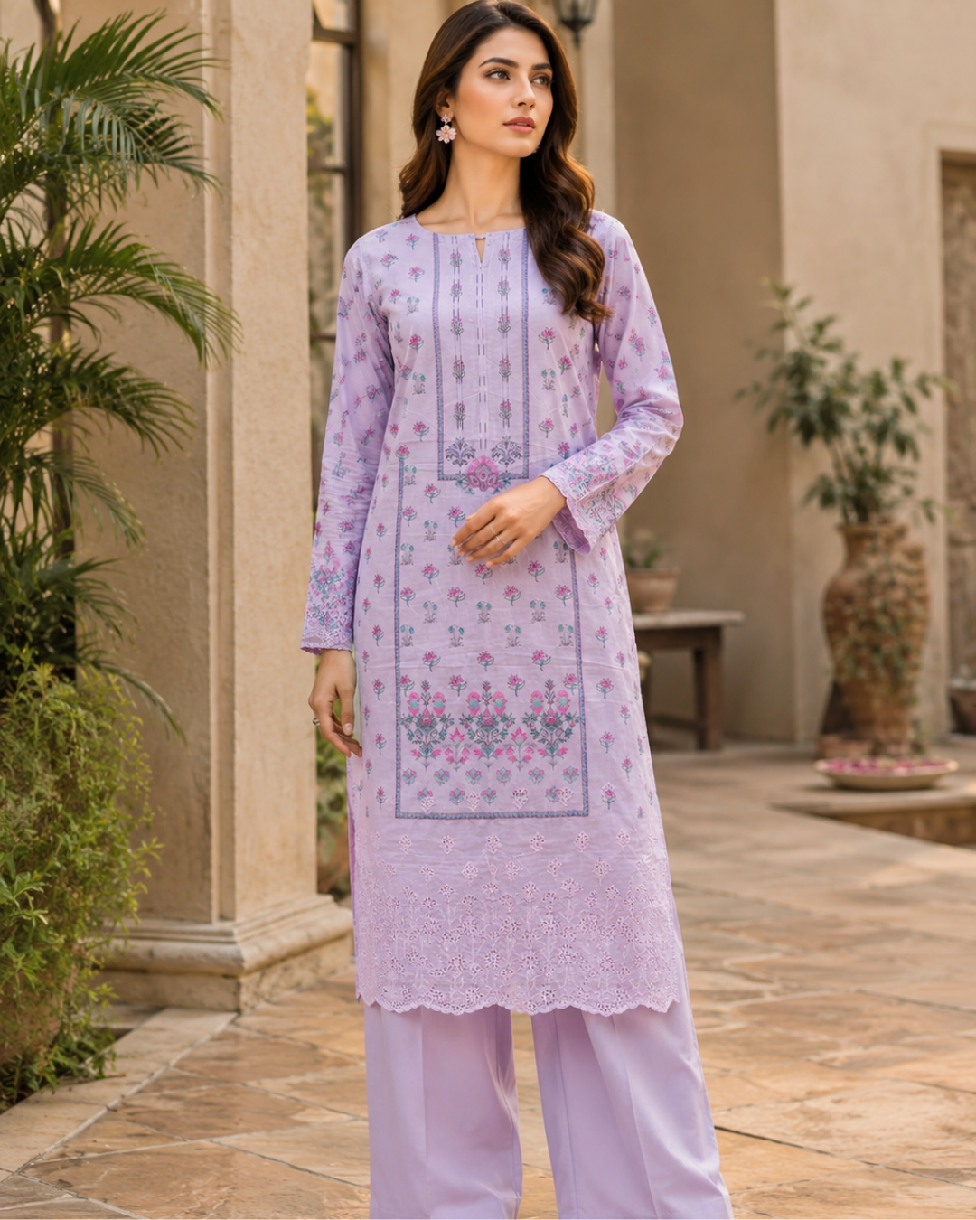 Bareeze Premium Embroidered 2pc Suit