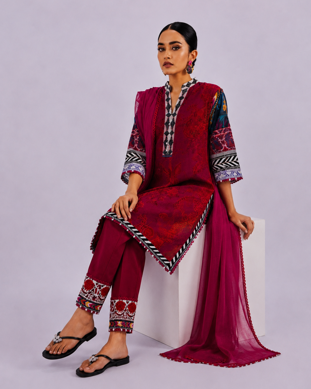3- Piece Digital Printed Lawn Suit
