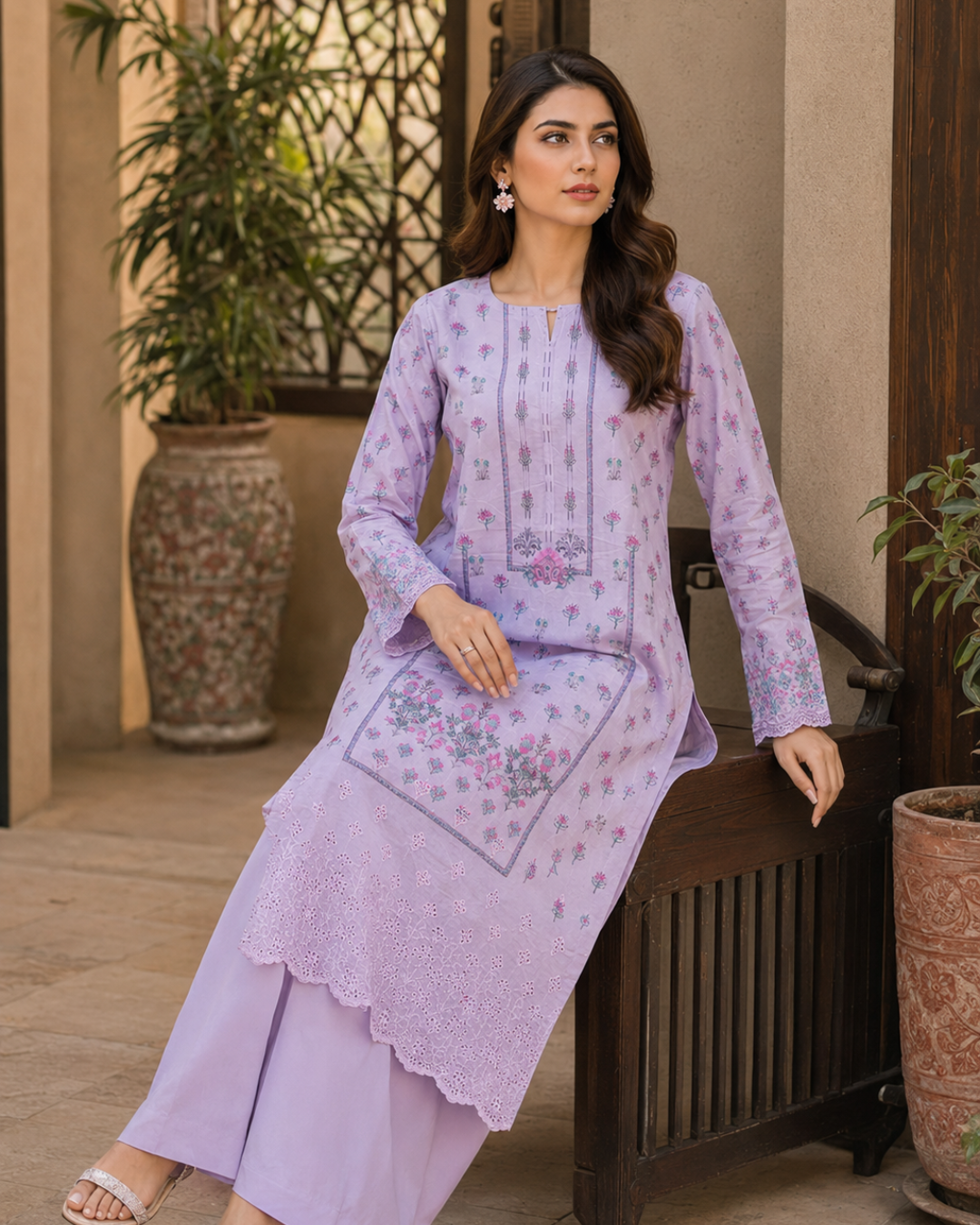 Bareeze Premium Embroidered 2pc Suit