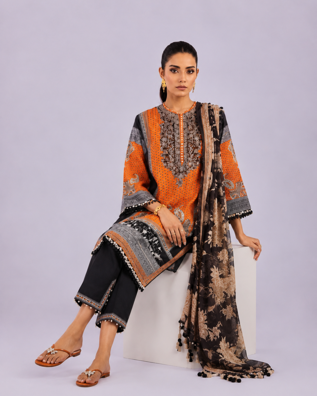 3- Piece Digital Printed Lawn Suit