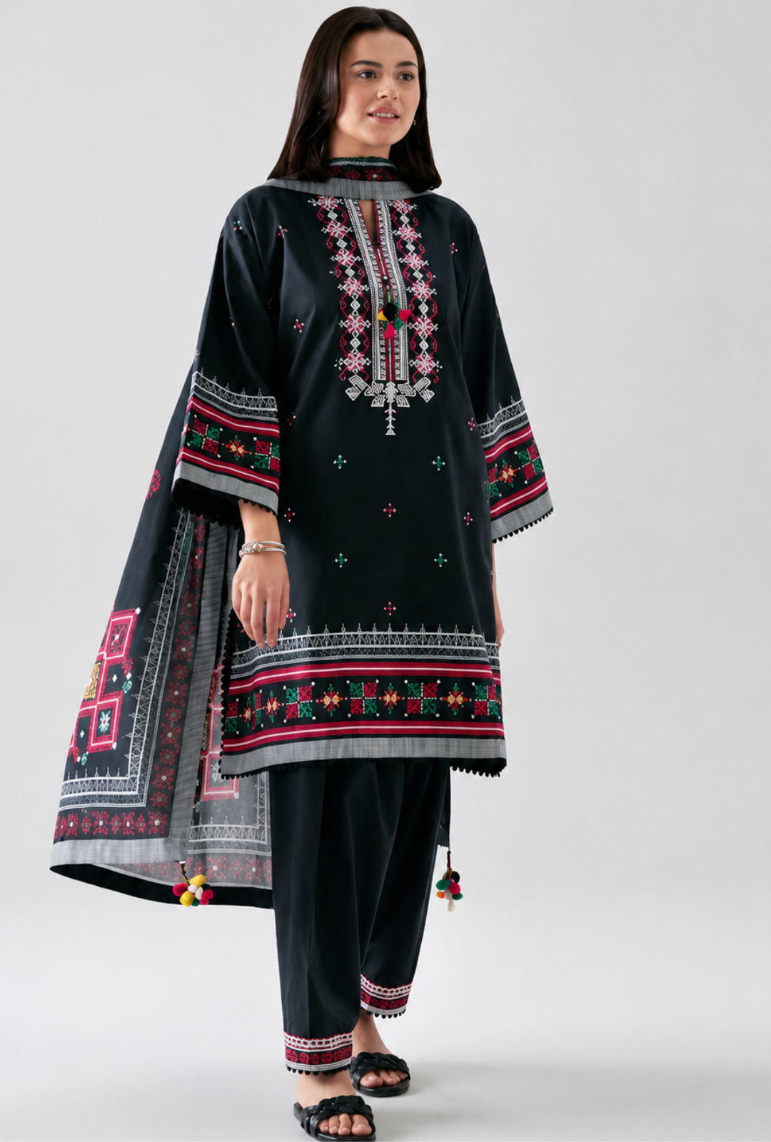 Nishat Digital Printed Lawn 3piece Collection