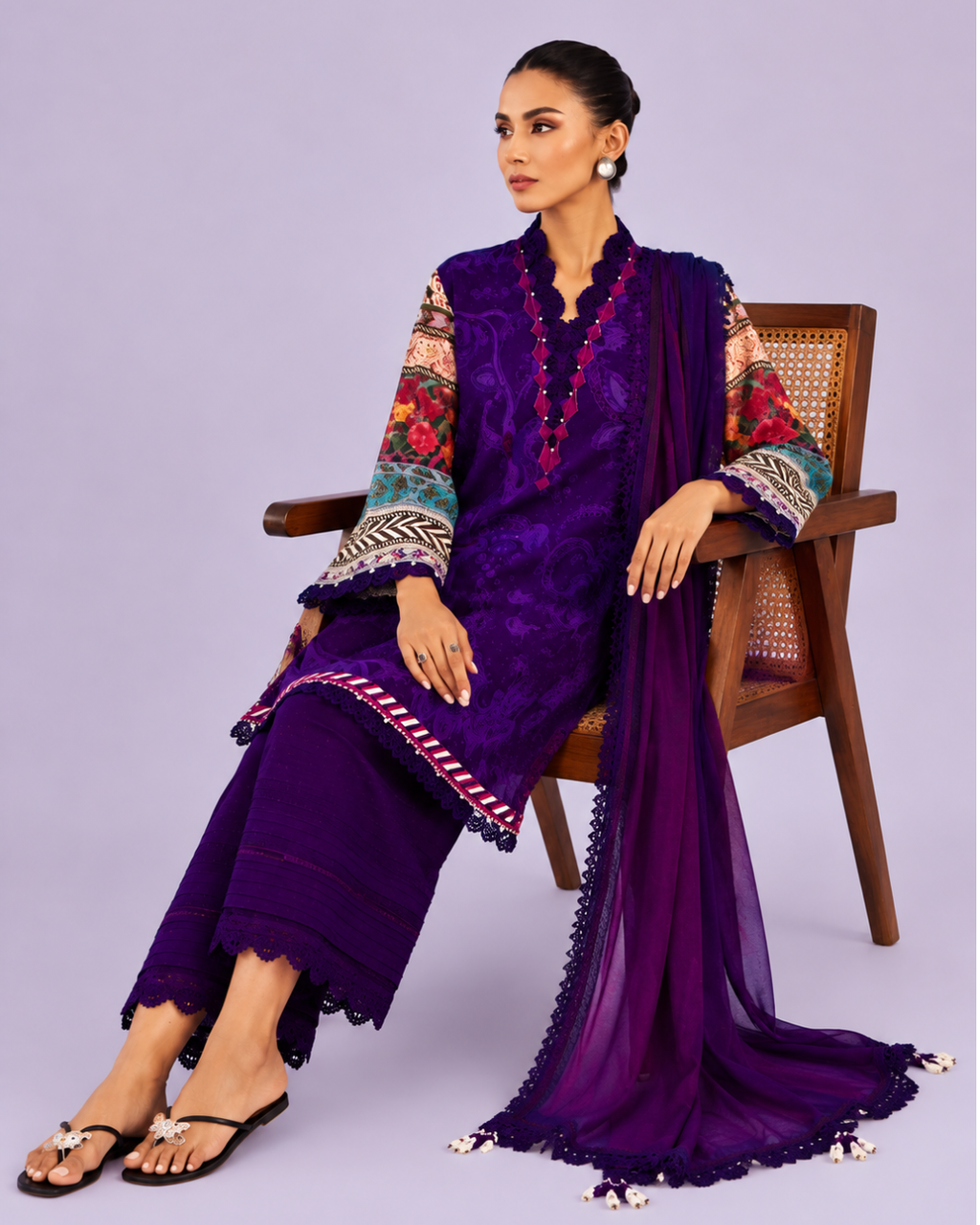 3- Piece Digital Printed Lawn Suit