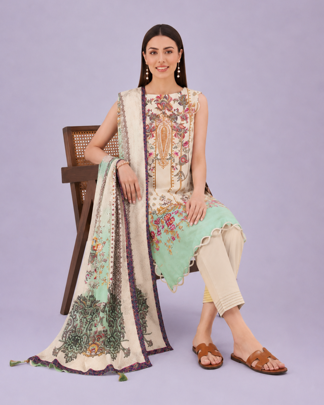 3- Piece Digital Printed Lawn Suit