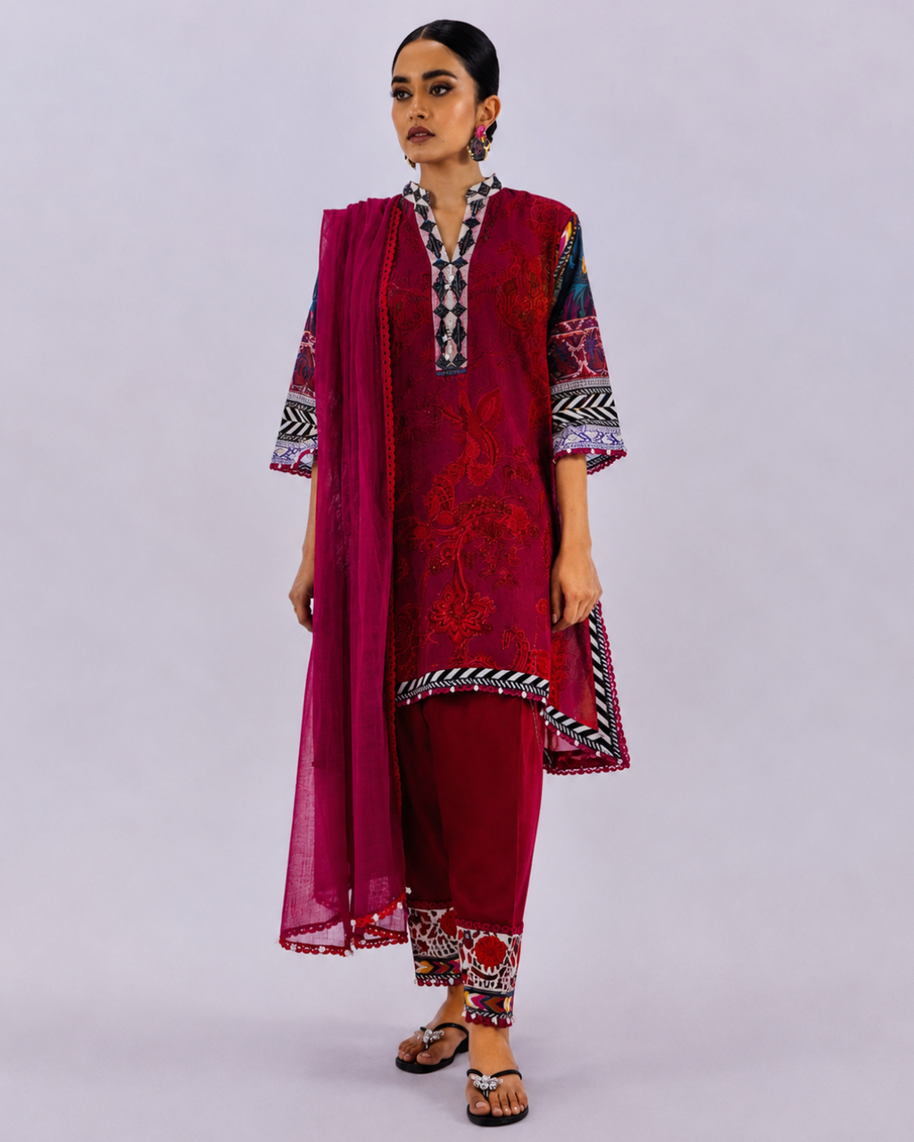 3- Piece Digital Printed Lawn Suit