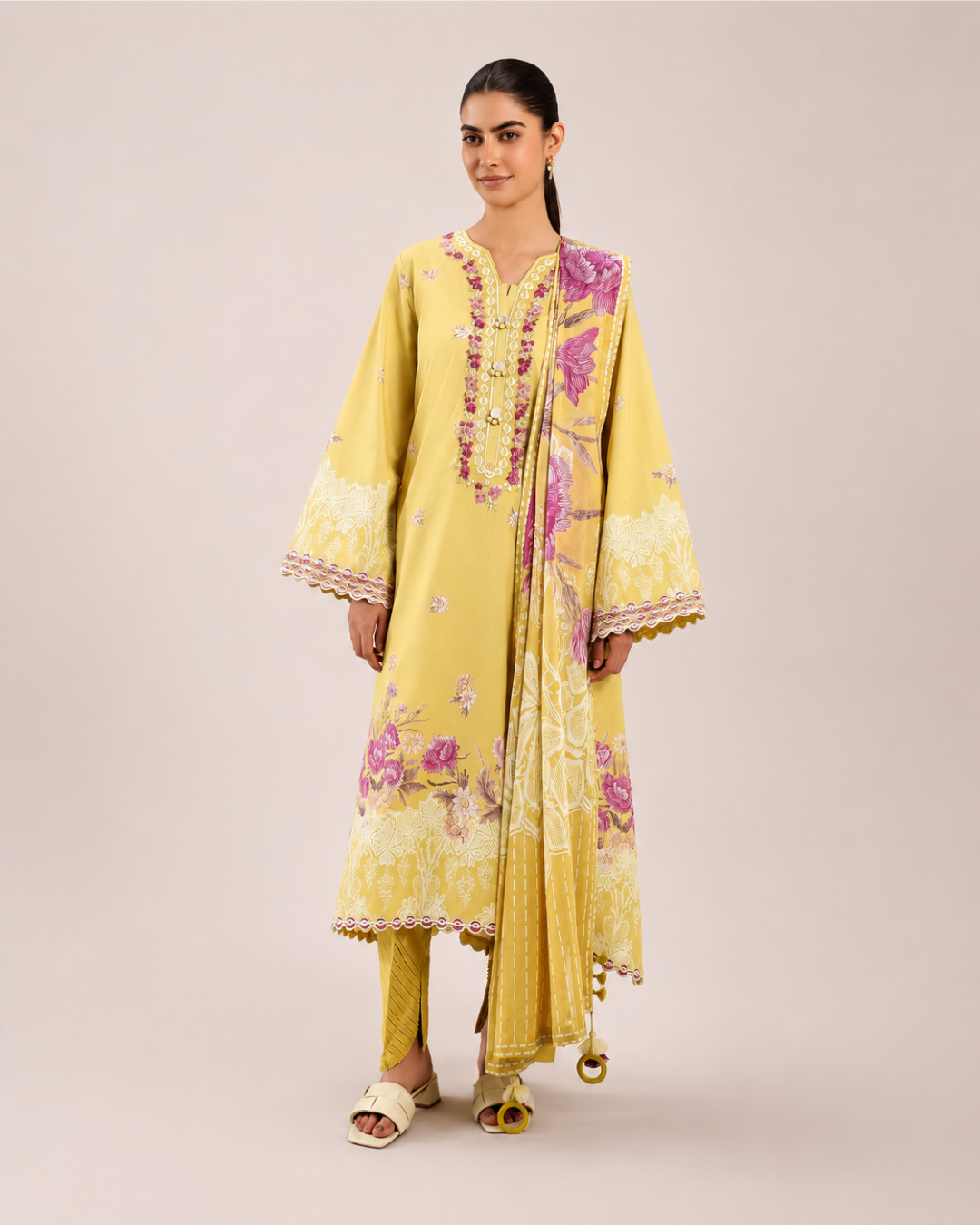 Nishat Digital Printed Lawn 3piece Collection