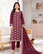 Embroidered  3- piece suit