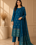 Imported Glossy 3 Piece Unstitched Women's Suit